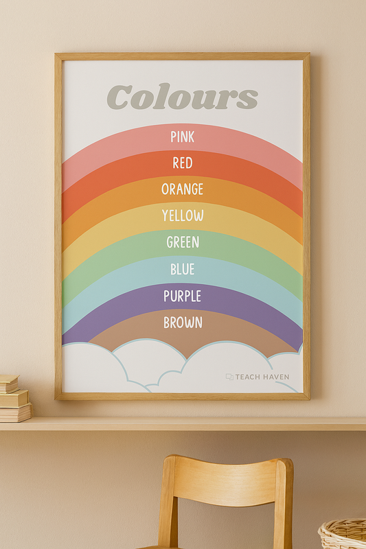 Digital Colour Rainbow Poster