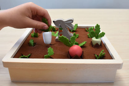 Wooden Radish Farm Memory Game