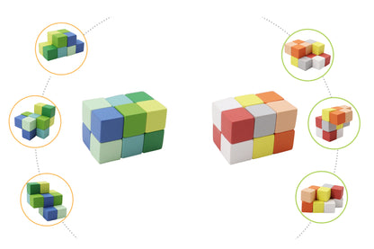 2PC Mini 3D Puzzle