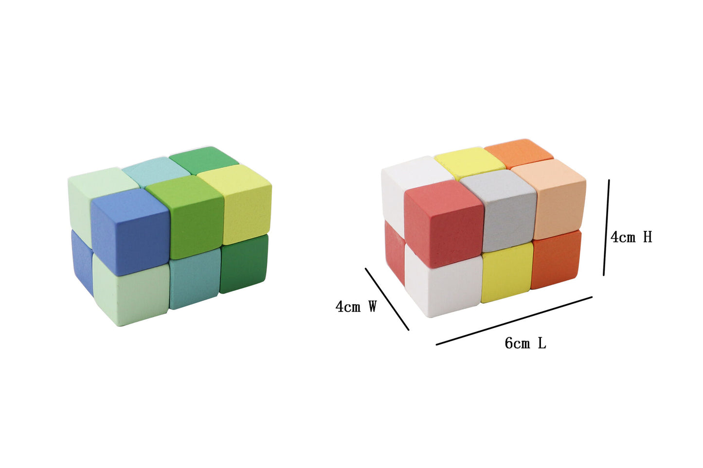 2PC Mini 3D Puzzle