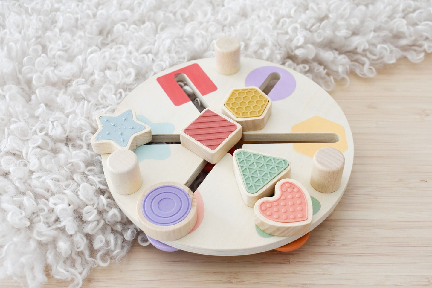 Wooden Shape & Colour Match Table