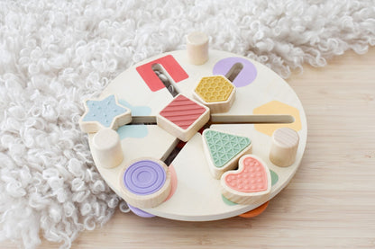 Wooden Shape & Colour Match Table